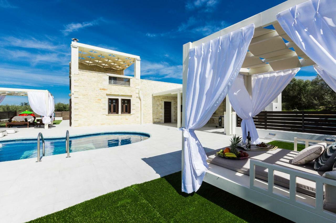 Caramel Villa, With 40M2 Pool & Spa Whirlpool, By Thinkvilla Pánormos Exterior foto