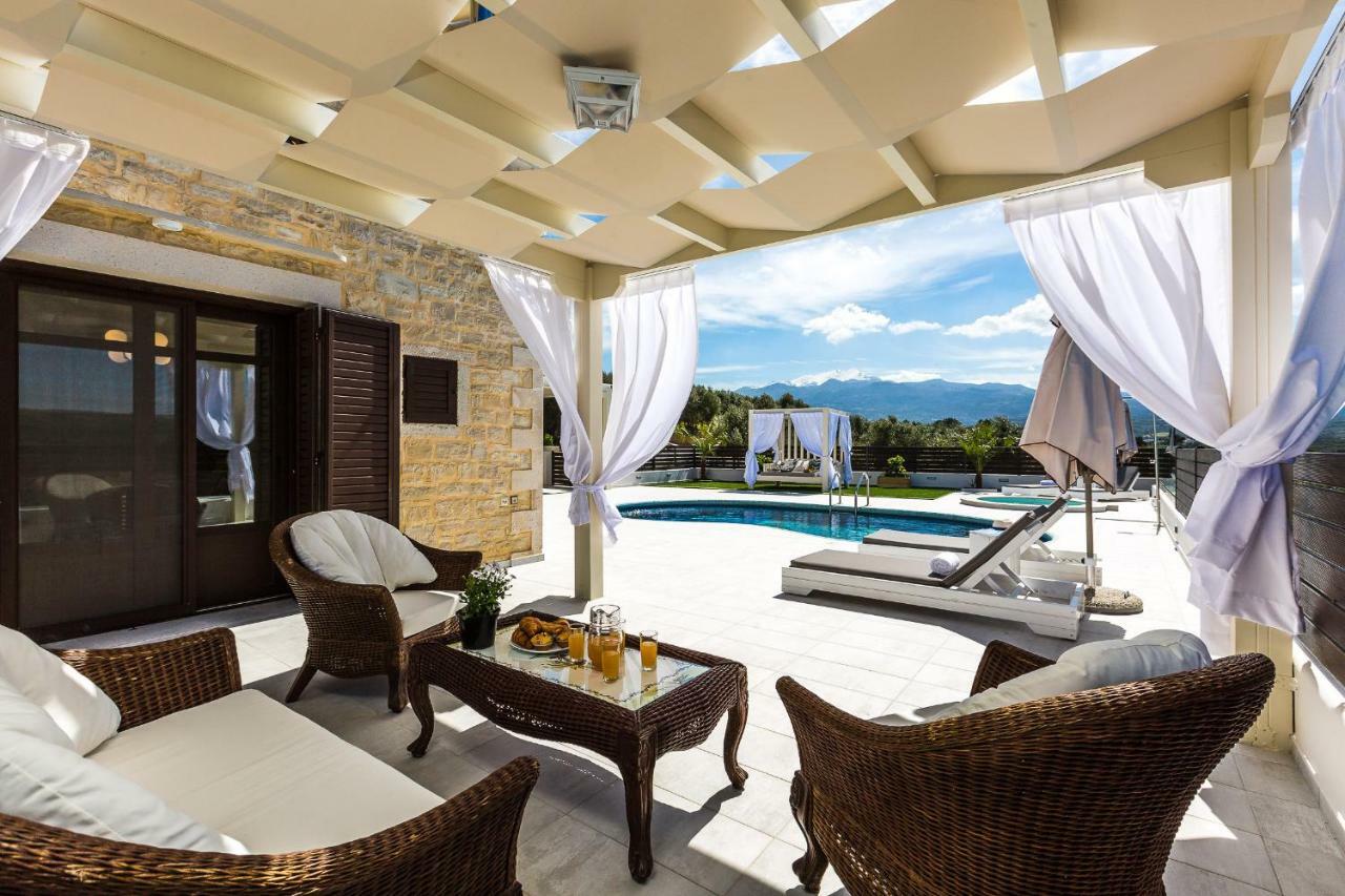 Caramel Villa, With 40M2 Pool & Spa Whirlpool, By Thinkvilla Pánormos Exterior foto